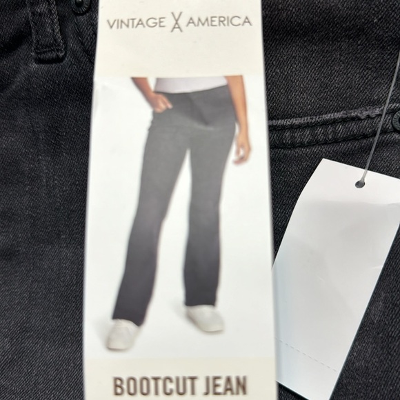 Vintage America Ladies' Bootcut Jean Mid-Rise Stretch Denim nwt - Picture 2 of 8